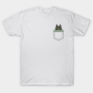 Aromantic cat in a pocket T-Shirt